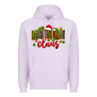 Lilac Christmas gimmie claus Premium Hoodie - FaDigitalArtStudio