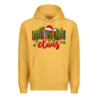 Mustard Christmas gimmie claus Premium Hoodie - FaDigitalArtStudio