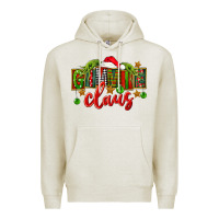 Oatmeal Heather Christmas gimmie claus Premium Hoodie - FaDigitalArtStudio