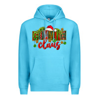 Ocean Blue Christmas gimmie claus Premium Hoodie - FaDigitalArtStudio