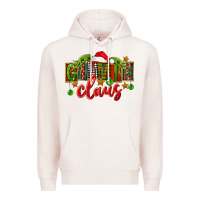 Pale Pink Christmas gimmie claus Premium Hoodie - FaDigitalArtStudio