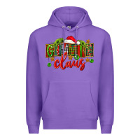 Purple Christmas gimmie claus Premium Hoodie - FaDigitalArtStudio
