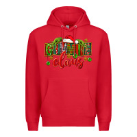 Red Christmas gimmie claus Premium Hoodie - FaDigitalArtStudio