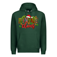 Sports Green Christmas gimmie claus Premium Hoodie - FaDigitalArtStudio