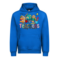 Cobalt Teachers Change The World Urban Hoodie - CowhideDigitalArt