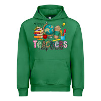 Emerald Teachers Change The World Urban Hoodie - CowhideDigitalArt