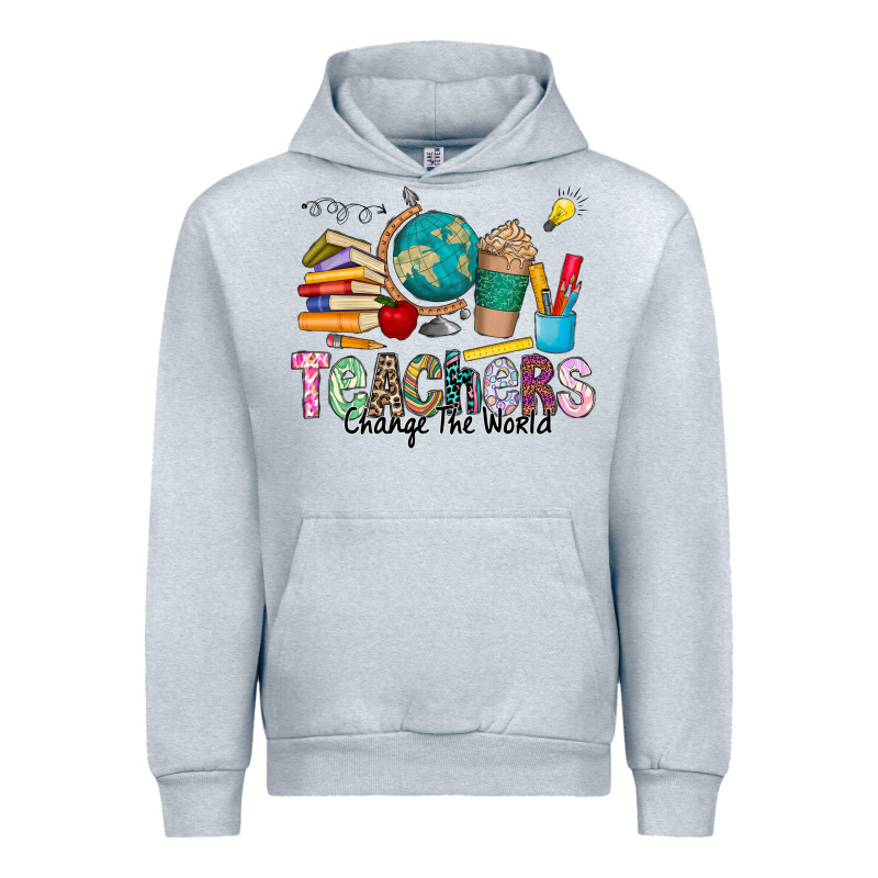 Teachers Change The World Urban Hoodie by CowhideDigitalArt | Teevron