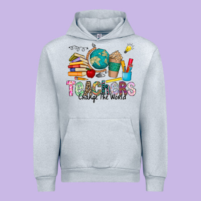 Teachers Change The World Urban Hoodie Designed By Cowhidedigitalart