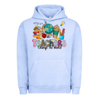 Pigment Grape Ice Teachers Change The World Urban Hoodie - CowhideDigitalArt