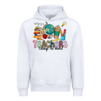 White Teachers Change The World Urban Hoodie - CowhideDigitalArt