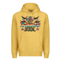 Antique Gold All American dude 4th of July Premium Hoodie - CowGirlArtShop