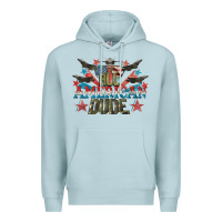 Blue Mist All American dude 4th of July Premium Hoodie - CowGirlArtShop