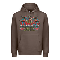 Coffee All American dude 4th of July Premium Hoodie - CowGirlArtShop