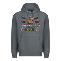Rock All American dude 4th of July Premium Hoodie - CowGirlArtShop