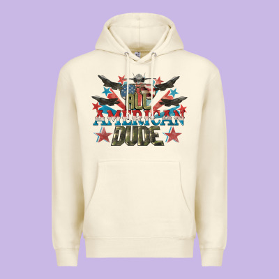 All American Dude 4th Of July Premium Hoodie Designed By Cowgirlartshop
