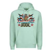 Seafoam All American dude 4th of July Premium Hoodie - CowGirlArtShop
