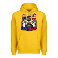 Lemon All American gamer 4th of july Premium Hoodie - CowGirlArtShop