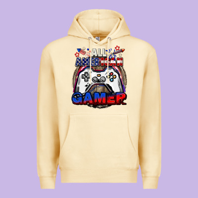All American Gamer 4th Of July Premium Hoodie Designed By Cowgirlartshop
