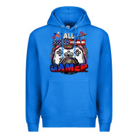 True Royal All American gamer 4th of july Premium Hoodie - CowGirlArtShop