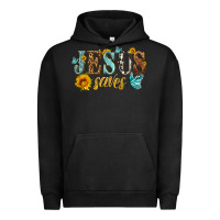 Pigment Black jesus saves Urban Hoodie - HRA Design Shop