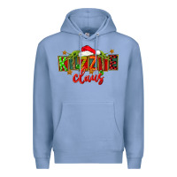 Colony Blue Christmas kizzie claus Premium Hoodie - FaDigitalArtStudio
