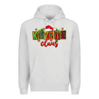 Dove Grey Christmas kizzie claus Premium Hoodie - FaDigitalArtStudio