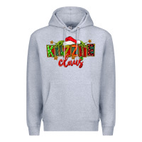 Heather Grey Christmas kizzie claus Premium Hoodie - FaDigitalArtStudio