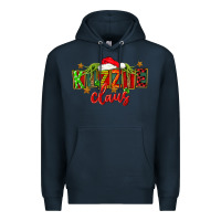 Navy Christmas kizzie claus Premium Hoodie - FaDigitalArtStudio