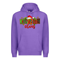 Purple Christmas kizzie claus Premium Hoodie - FaDigitalArtStudio