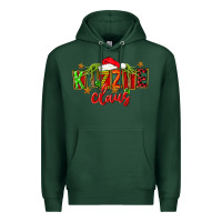 Sports Green Christmas kizzie claus Premium Hoodie - FaDigitalArtStudio