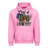 Fuchsia Pink cool it cowboy Urban Hoodie - SublimationCraftShop