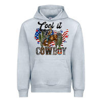 Heather Grey cool it cowboy Urban Hoodie - SublimationCraftShop
