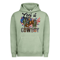 Pigment Oil Green cool it cowboy Urban Hoodie - SublimationCraftShop