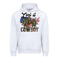 White cool it cowboy Urban Hoodie - SublimationCraftShop