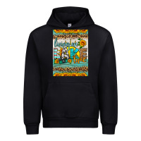 Black living on lake time air freshener Urban Hoodie - HRA Design Shop