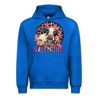 Cobalt be my valentine holstein cow valentine's day Urban Hoodie - FaDigitalArtStudio