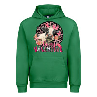 Emerald be my valentine holstein cow valentine's day Urban Hoodie - FaDigitalArtStudio