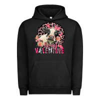 Pigment Black be my valentine holstein cow valentine's day Urban Hoodie - FaDigitalArtStudio