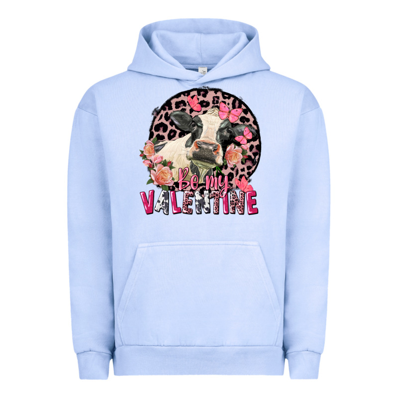 Be My Valentine Holstein Cow Valentine's Day Urban Hoodie by FaDigitalArtStudio | Teevron
