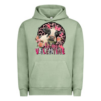 Pigment Oil Green be my valentine holstein cow valentine's day Urban Hoodie - FaDigitalArtStudio