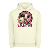 Pigment Pistachio be my valentine holstein cow valentine's day Urban Hoodie - FaDigitalArtStudio