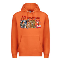 Carrot All American girl with cowgirl Premium Hoodie - Neo Western