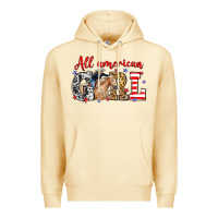 Pina Colada All American girl with cowgirl Premium Hoodie - Neo Western