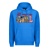 True Royal All American girl with cowgirl Premium Hoodie - Neo Western