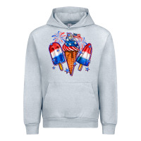 Heather Grey 4th of July ice creams Urban Hoodie - Neo Western