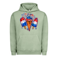 Pigment Oil Green 4th of July ice creams Urban Hoodie - Neo Western