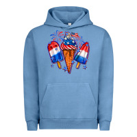 Pigment Pebble Blue 4th of July ice creams Urban Hoodie - Neo Western