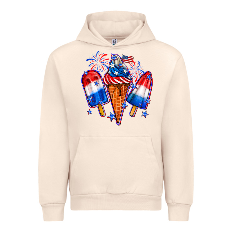 4th Of July Ice Creams Urban Hoodie by Neo Western | Teevron