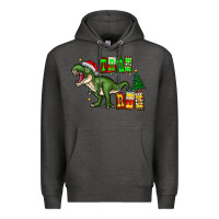 Charcoal Heather tree rex Premium Hoodie - CowhideDigitalArt