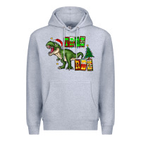 Heather Grey tree rex Premium Hoodie - CowhideDigitalArt